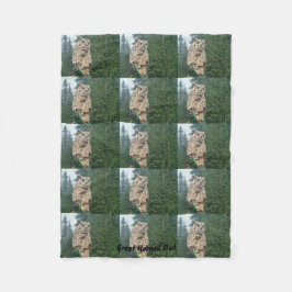 Gran manta del paño grueso y suave del búho de