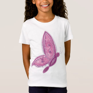 Gran mariposa remezcla Chicas camiseta fina de Jer