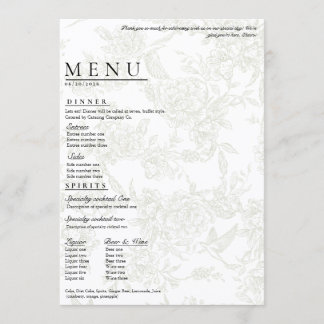 Gran Menú Floral de Boda