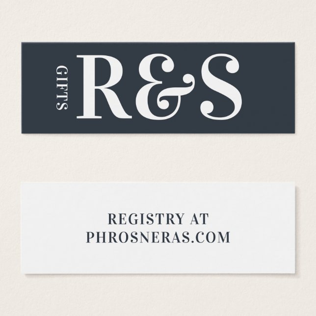 Gran Monograma Moderno Regalo Simple (Anverso y reverso)