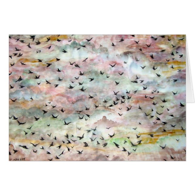 Gran multitud en vuelo (Anverso (Horizontal))