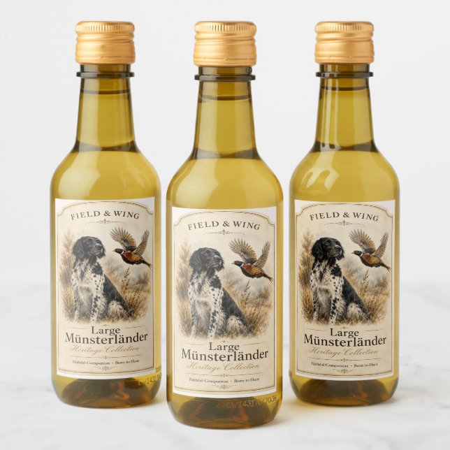 Gran Münsterländer con faisán (Botellas)