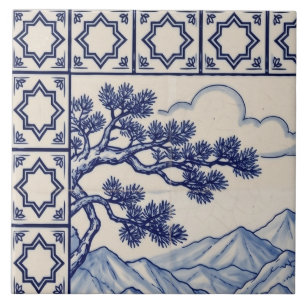 Gran Muralla Azulejo Mural Baldosa 1 de 6 Arriba I