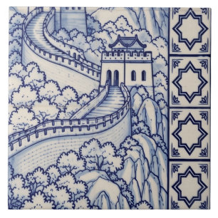 Gran Muralla Azulejo Mural Baldosa 4 de 6 Medio De
