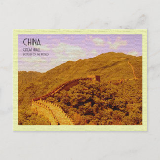 Gran Muralla China de la postales vintage