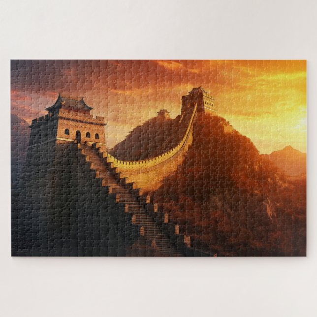 Gran Muralla de China Sunset Jigsaw Puzzle Majesti (Horizontal)