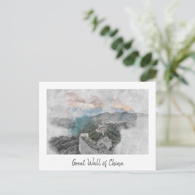 Gran Muralla de la China de postal - Histórica (Anverso de pie)