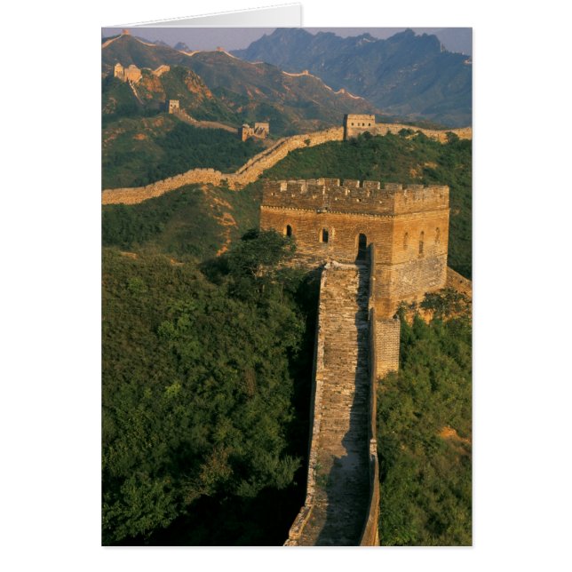 Gran Muralla serpenteando a través de la montaña,  (Frente)