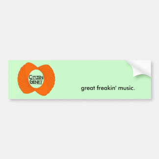 gran música del freakin. Pegatina para el