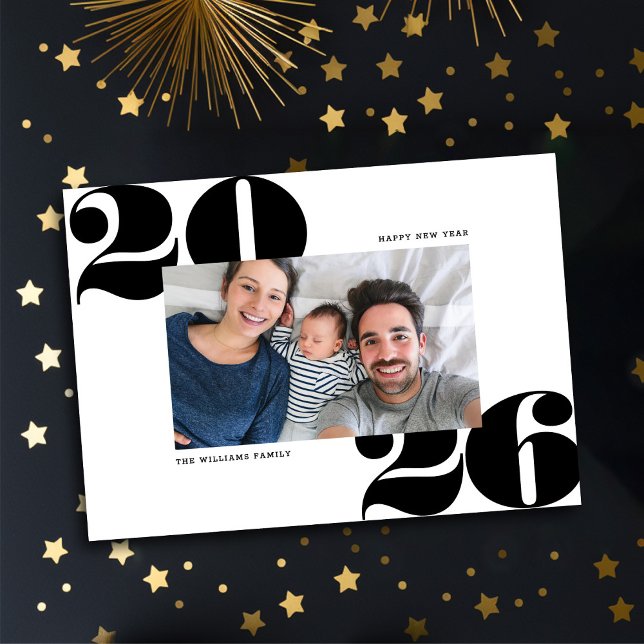 Gran negrita Año Nuevo Año de vacaciones Tarjeta d (Subido por el creador)