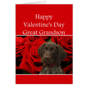 Gran nieto Glossy Grizzly Valentine Puppy Love
