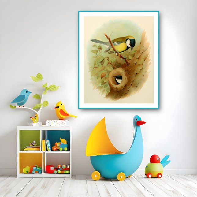 Gran ojo - pájaro colorido, arte (Subido por el creador)