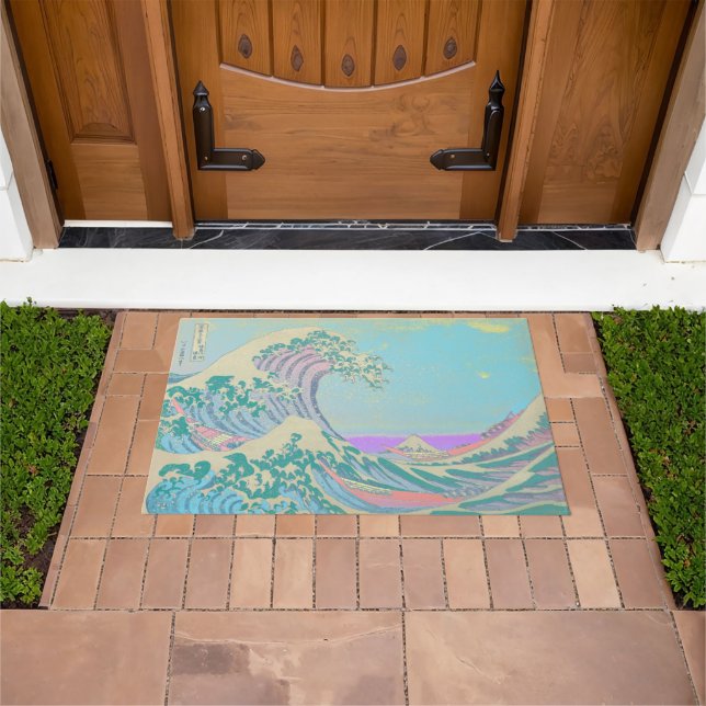 Gran Ola Alfombra de Bienvenida Pastel (Exterior)
