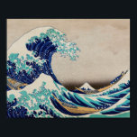 Gran Ola de Hokusai en Kanagawa. Arte japonés vint<br><div class="desc">Poster de Katsushika Hokusai "La gran ola de Kanagawa". Ilustracion japonés vintage.</div>