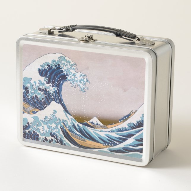 Gran ola de tsunami frente a Kanagawa Japón por Ho (Anverso)