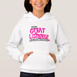 Gran oyente chicas camiseta de niños rosa brillant