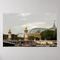 Gran Palacio de París, Francia - poster de arte fi