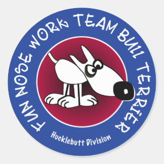 Gran pegatina brillante de la División Hucklebutt