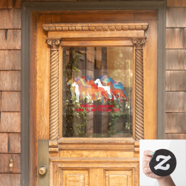 Gran Pegatina dane / Cling (Puerta de casa)