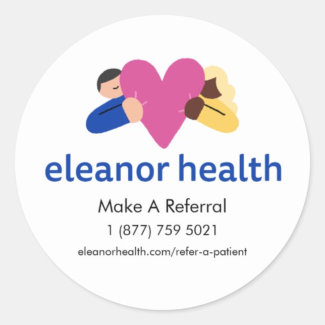 Gran Pegatina de remisión de Eleanor Health (3 pul (Anverso)