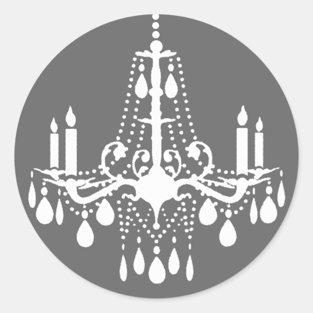 Gran Pegatina de salón de baile (gris) (Anverso)