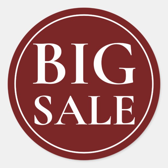 Gran Pegatina de ventas (Anverso)