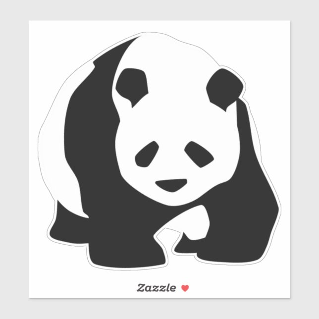 Gran Pegatina Panda (Hoja)