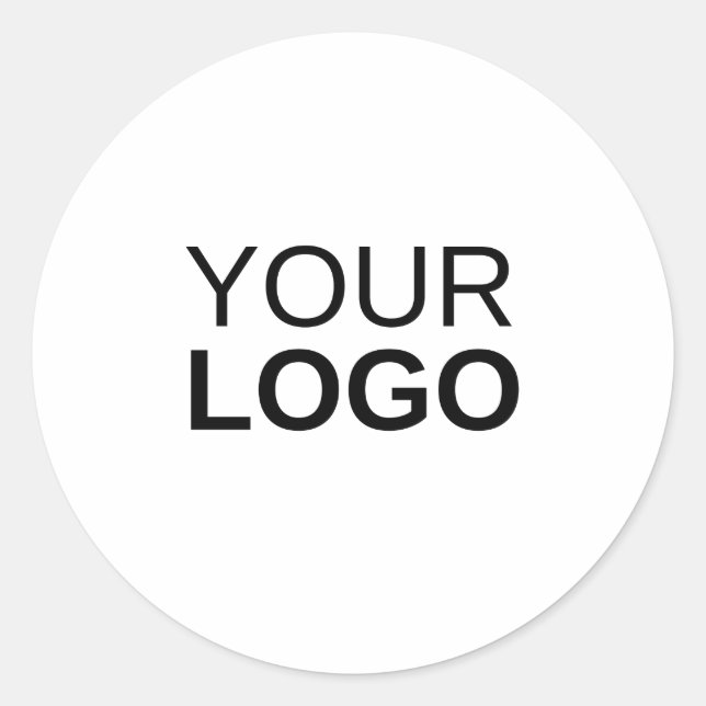 Gran Pegatina redondo clásico (Anverso)