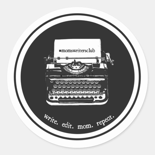 GRAN pegatina redondo - conjunto de 6 (Anverso)