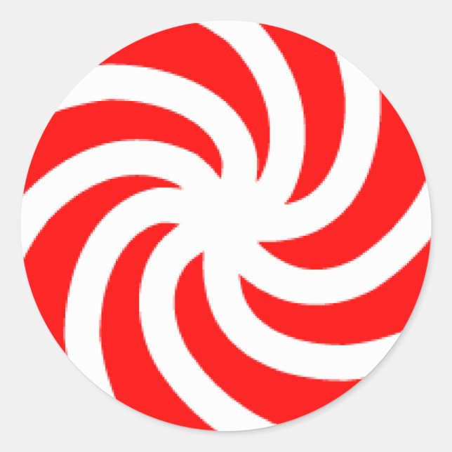 Gran Pegatina redondo de candy de menta de menta d (Anverso)