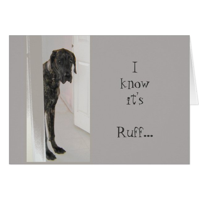 Gran perro Mascota danés ha sido ruff estoy aquí p (Anverso (Horizontal))