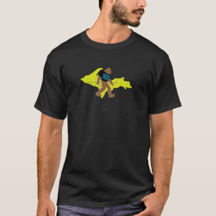 Gran pie Península Superior 906 Camiseta graciosa