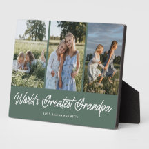 Gran placa fotográfica del abuelo verde del mundo