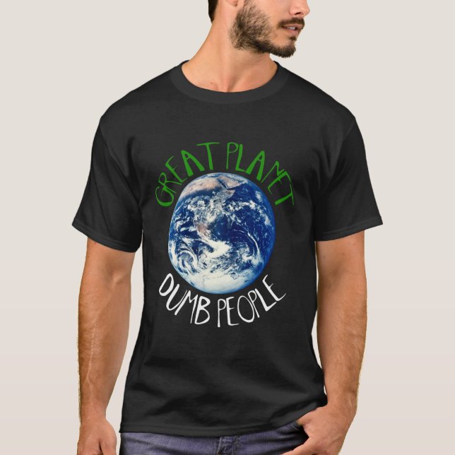 Gran planeta - camiseta muda de la gente (Anverso)
