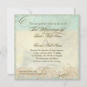 Gran Playa Costera de Egret - Invitación a la boda
