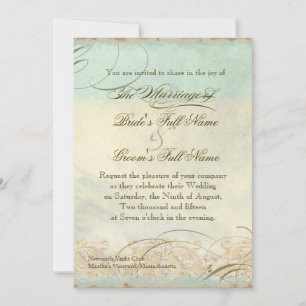 Gran Playa Costera de Egret - Invitación a la boda