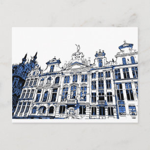 Gran plaza, Bruselas, Bélgica - postal