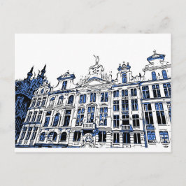 Gran plaza, Bruselas, Bélgica - postal