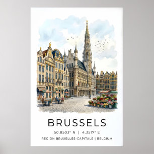 Gran Plaza Bruselas Impresión Decoración Viajes Eu