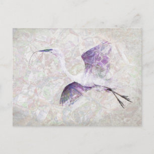 Gran postal de arte digital Egret
