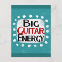 Gran postal de energía de guitarra