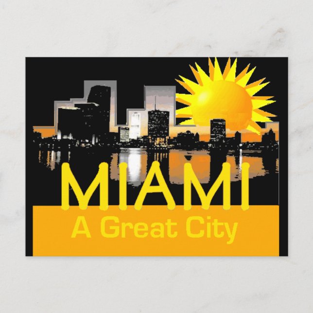 Gran postal de la ciudad de MIAMI (Anverso)