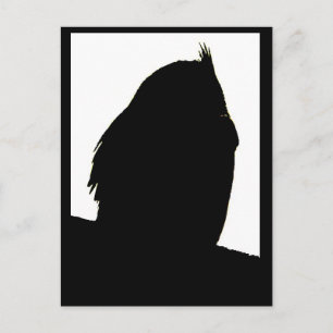 Gran postal de perfil de búho