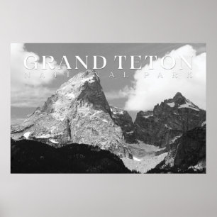 Gran Poster de Teton, impresión de Parque Nacional