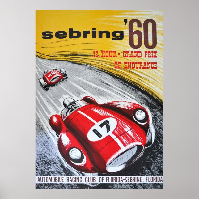 Gran Premio Sebring 60 de arte de Carreras de moto (Frente)