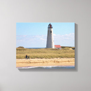 Gran Punto Faro Nantucket MAMÁES Lienzo envuelto
