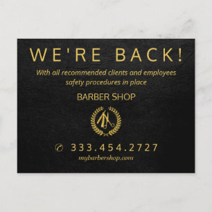 Gran reapertura de la invitación de salón de barba