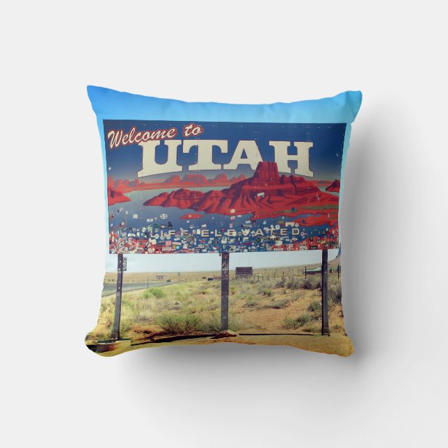 ¡Gran recepción a la almohada del Rótulo de Utah! (Anverso)