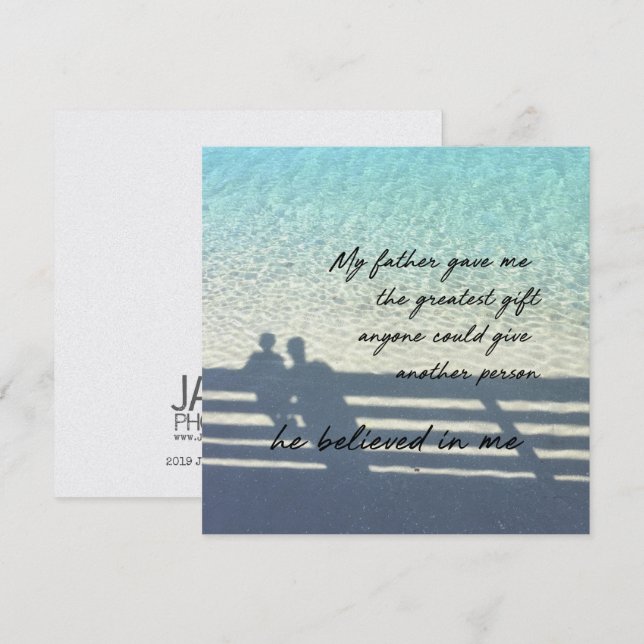 GRAN REGALO 5.25 x 5.25 tarjeta (Anverso / Reverso)