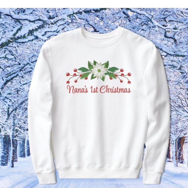 ¡Gran regalo! La primera sudadera navideña de Nana (Subido por el creador)